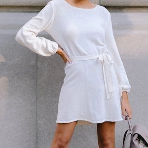 Ivory sweater dress